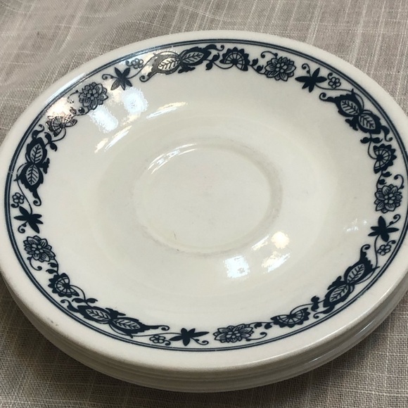 5 Corelle Old Town Blue 6” Saucers - Picture 7 of 7